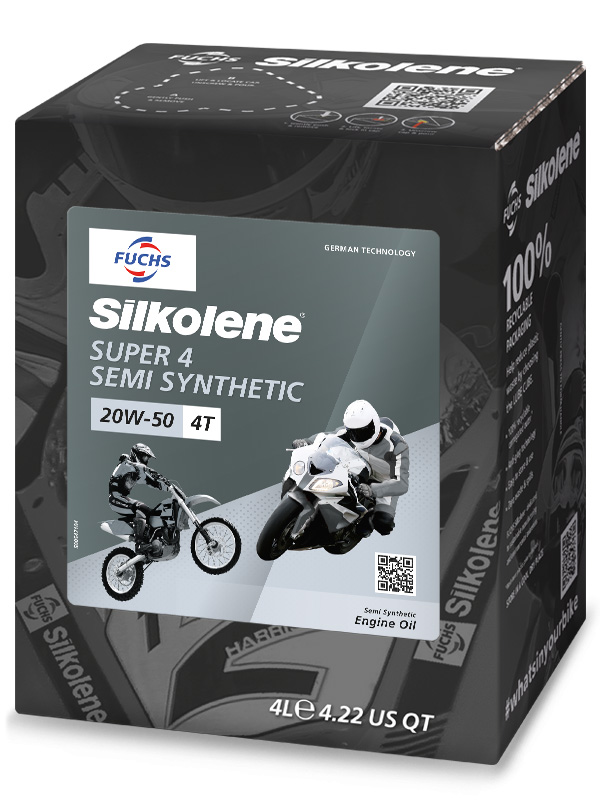 Super 4 20W-50 - FUCHS Silkolene - Superior Motorcycle Oils